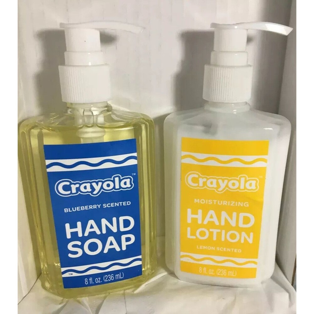 Crayola Blueberry Scented Hand Soap + Lemon Scented Hand Lotion